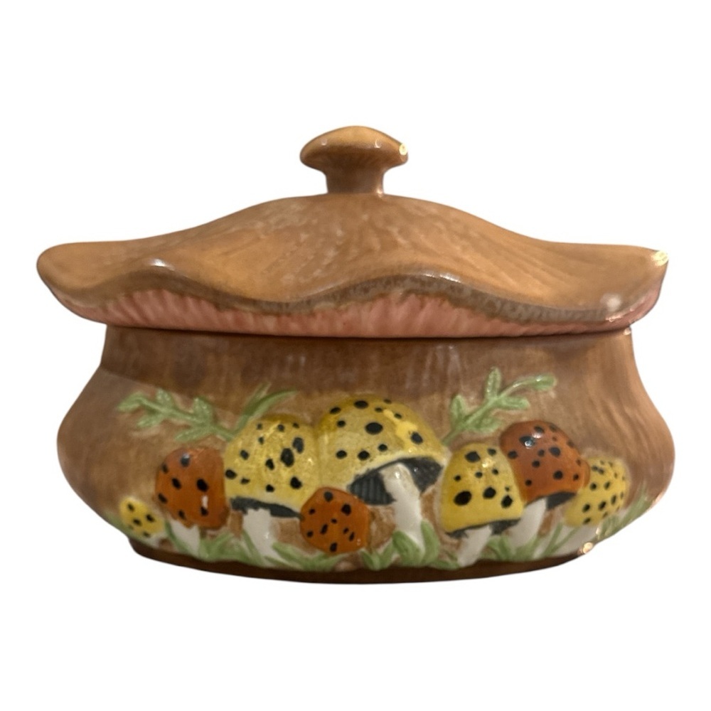 Vintage Armels mushroom Ceramic Dish
